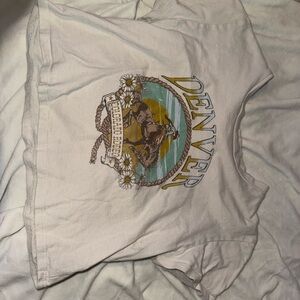 Altar'd State White Denver Crop Top